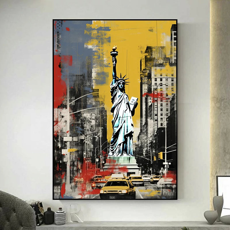 tableau statue de la liberte new york