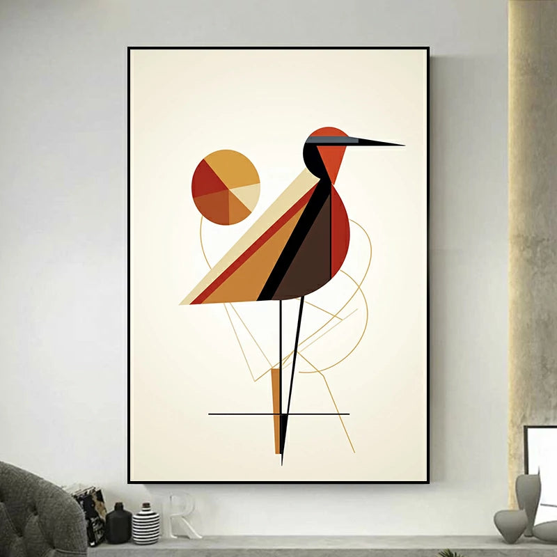 tableau oiseau moderne