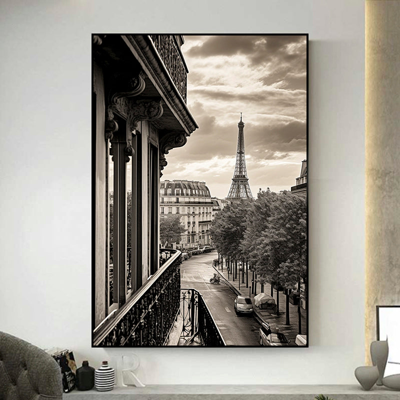 tableau paris noir et blanc