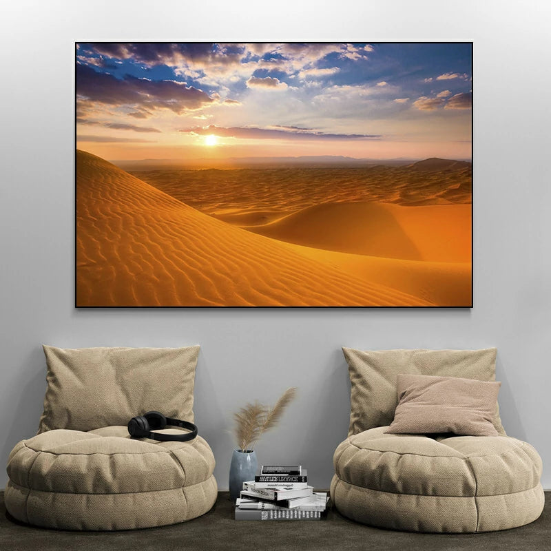 tableau paysage desert