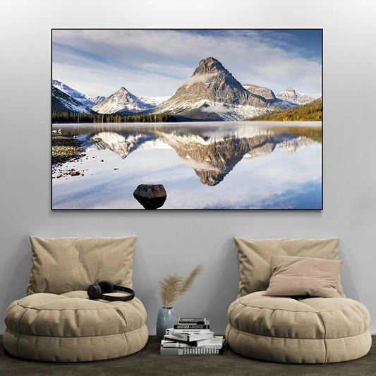 tableau paysage montagne