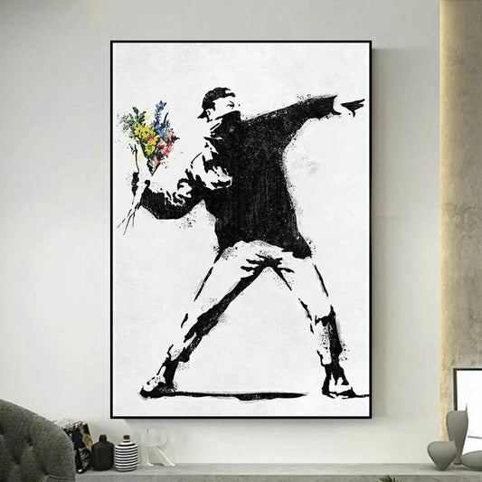 tableau banksy replique