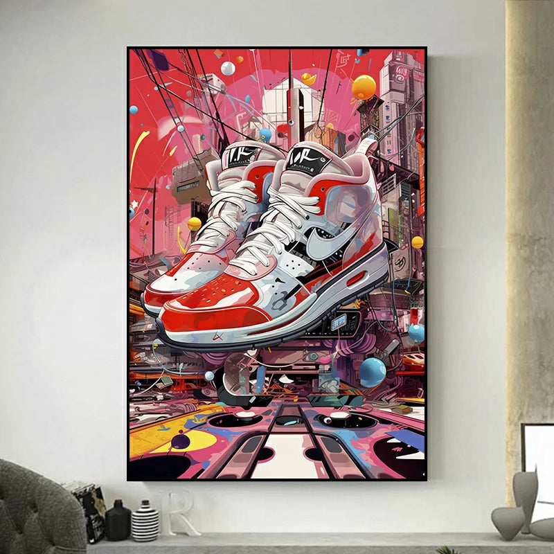 tableau pop art sneakers