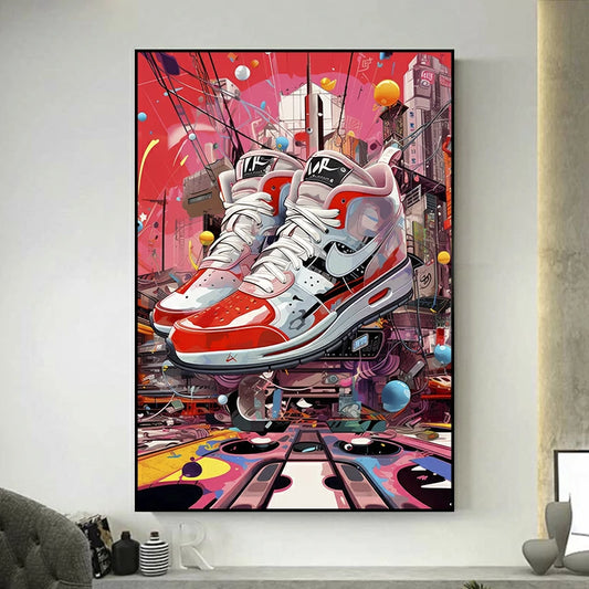 tableau pop art sneakers