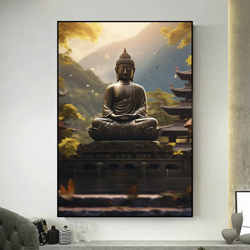 Tableau Bouddha Zen Asiatique