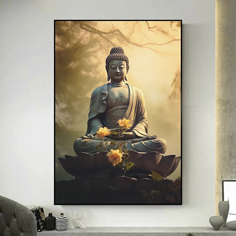 tableau zen bouddha
