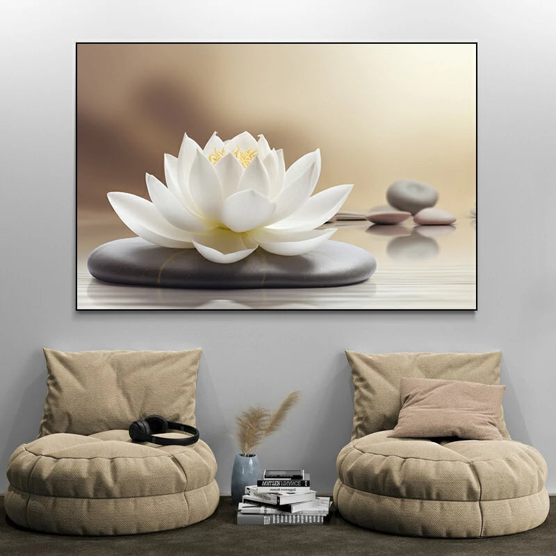 tableau zen fleur de lotus