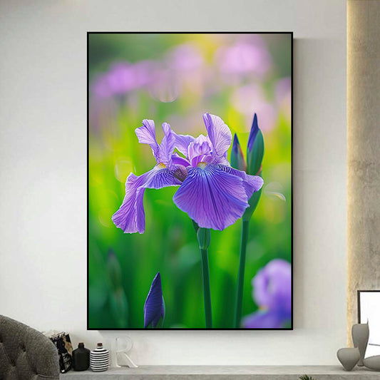 tableau fleurs iris