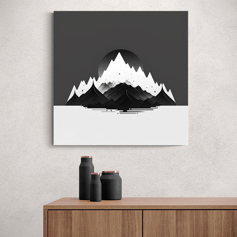 tableau montagne abstrait