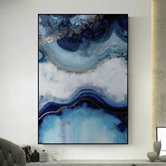 tableau bleu art