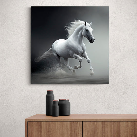 tableau cheval blanc