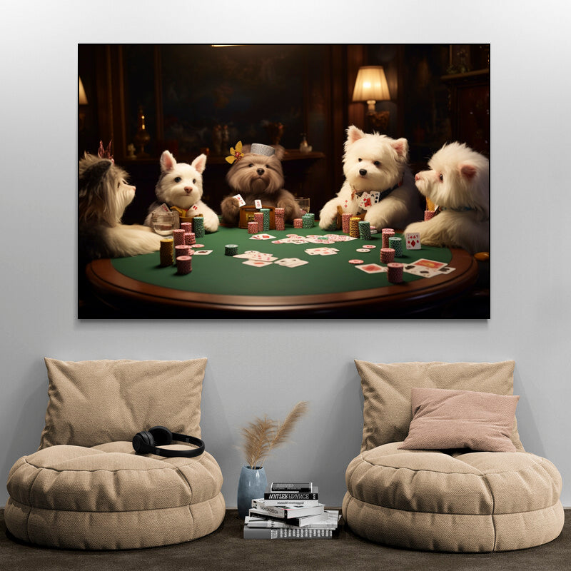 tableau chien poker