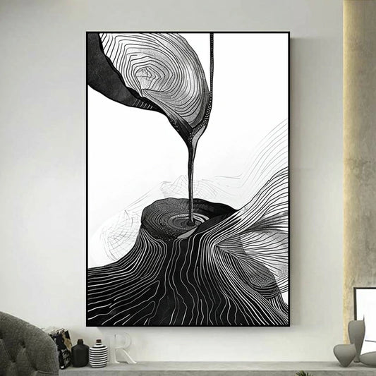 tableau design noir et blanc