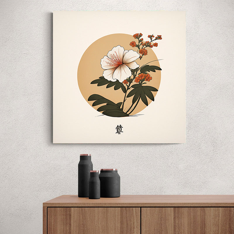 tableau fleur japonaise