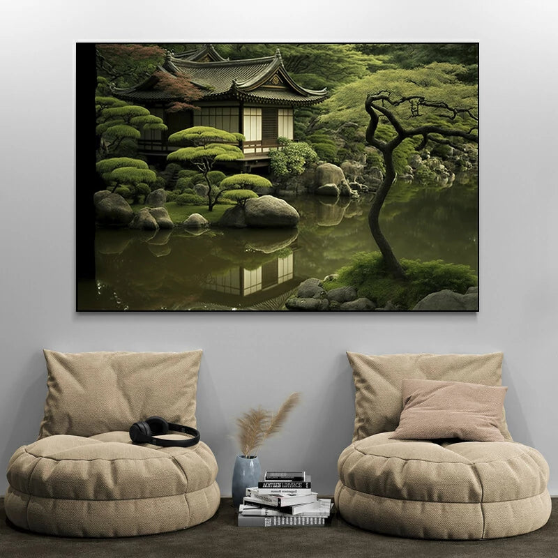 tableau jardin japonais