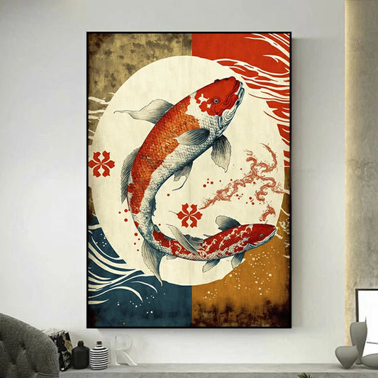 tableau poisson japonais