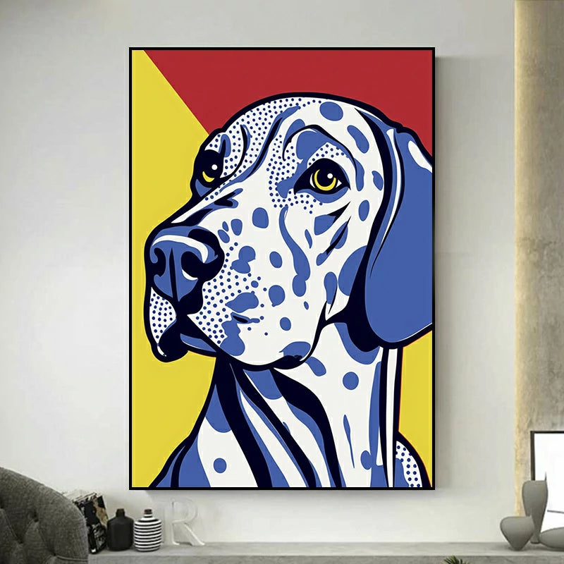 tableau chien pop art