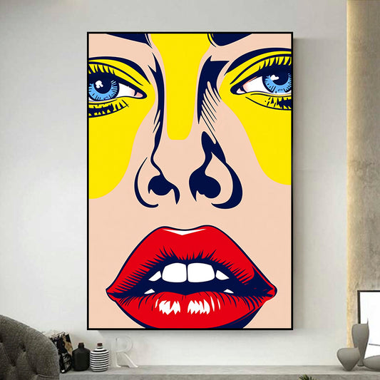 tableau pop art femme