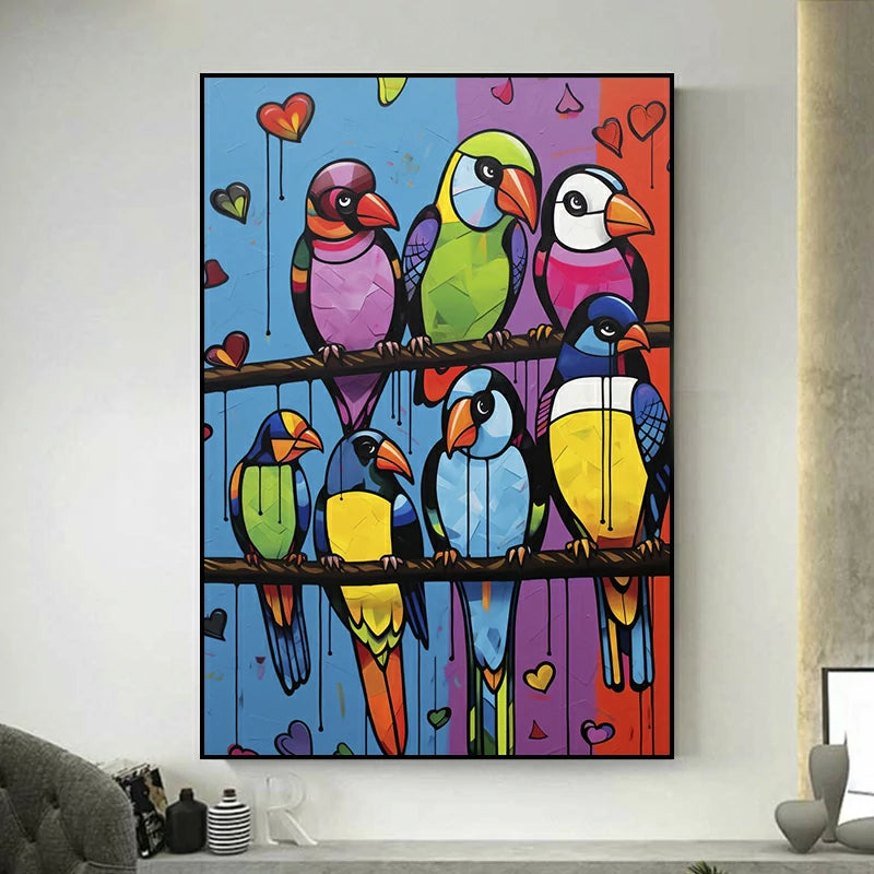 tableau animaux pop art